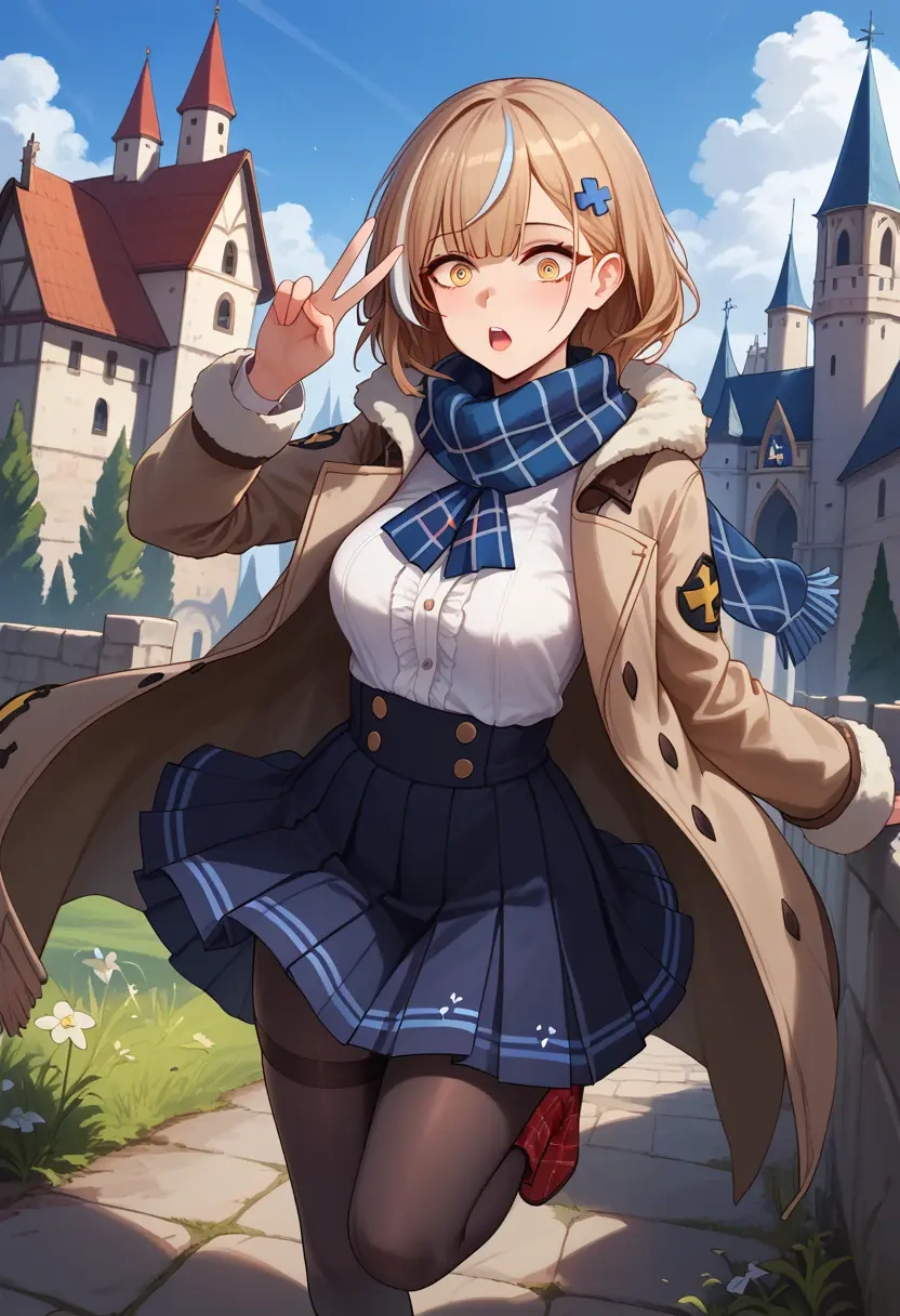 girls'_frontline,m16a1_(girls'_frontline),winter,student uniform,fur-trimmed coat  - 