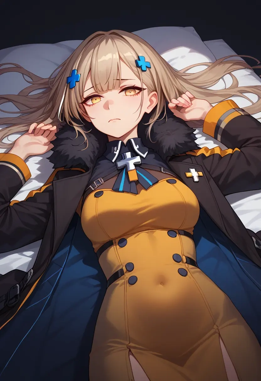 girls'_frontline,m16a1_(girls'_frontline),coat,fur-collar,tailored trousers  - 