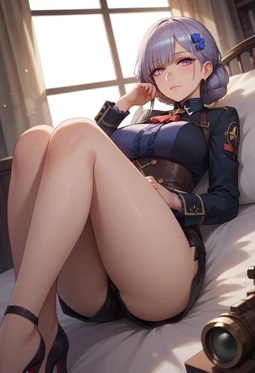 girls_frontline,m200_(girls_frontline),leather,shorts  - AI generated anime art