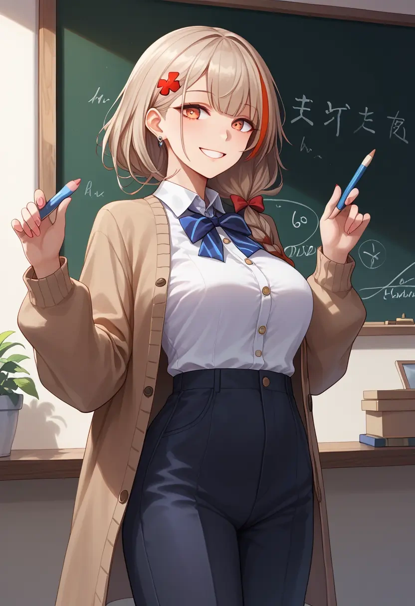 girls_frontline,m4_sopmod_ii_(girls_frontline),teacher, sweater  - 