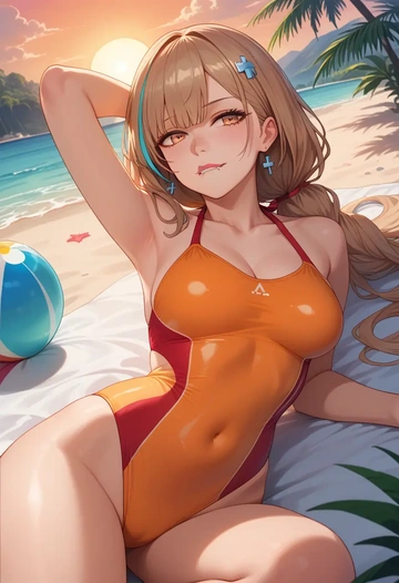 girls_frontline,m4a1_(girls_frontline),bikini  - AI generated anime art