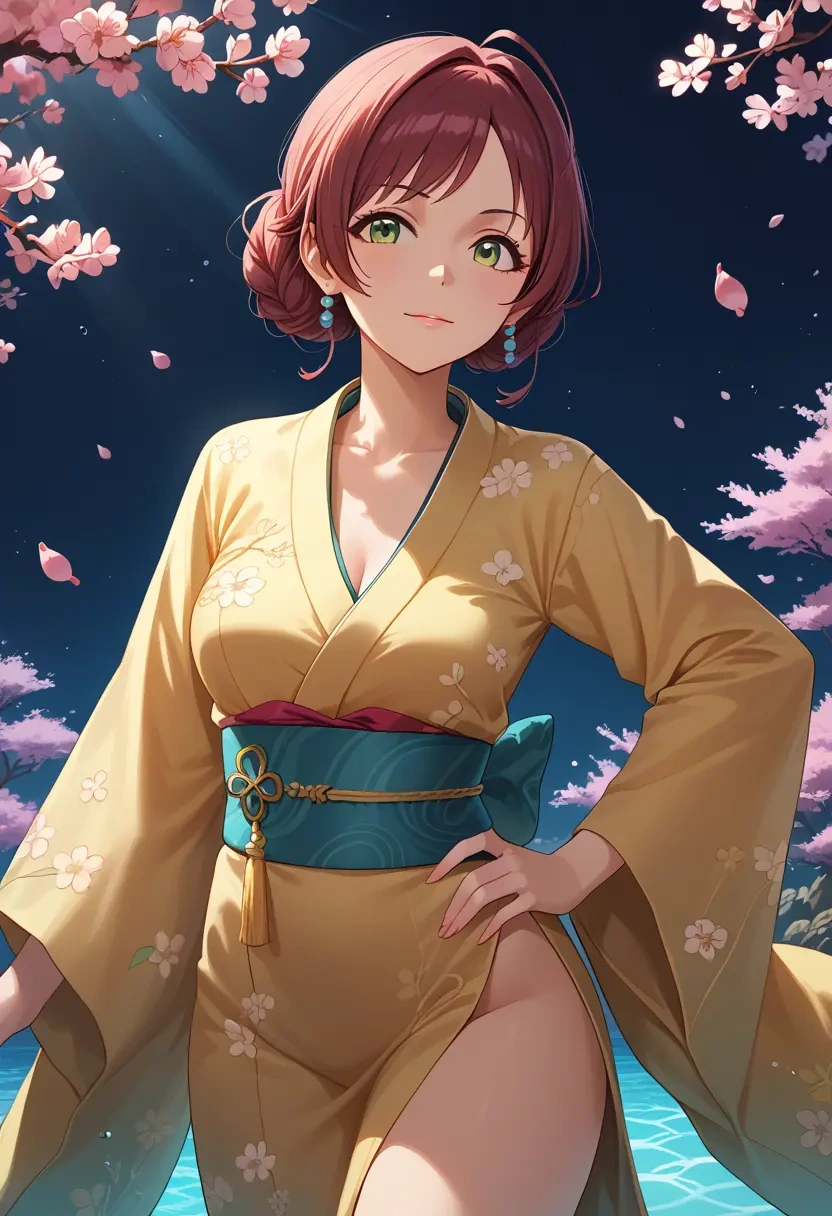 idolmaster,maekawa_miku,kimono  - 