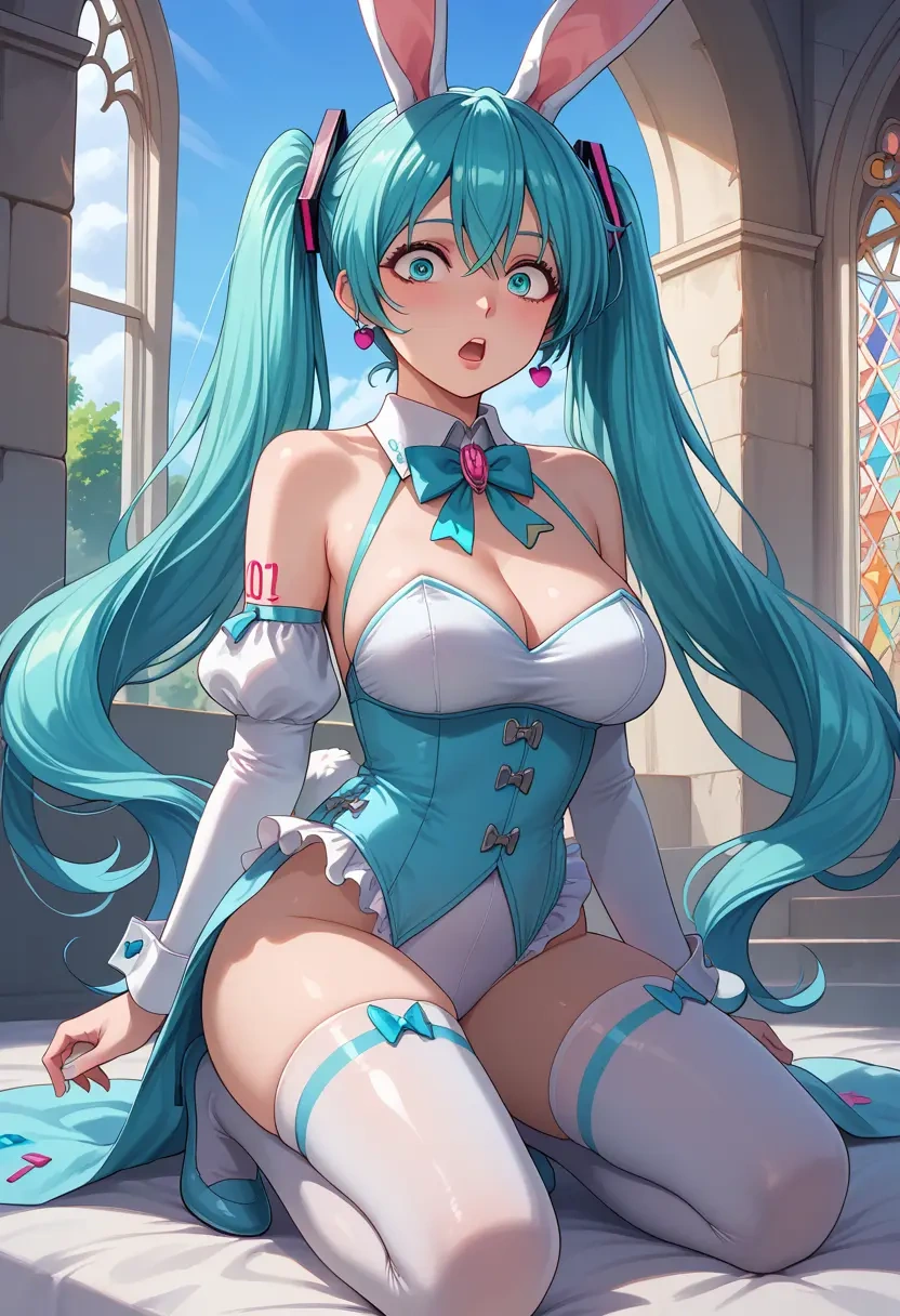 vocaloid,magical_mirai_miku,bunny girl, sexy  - 