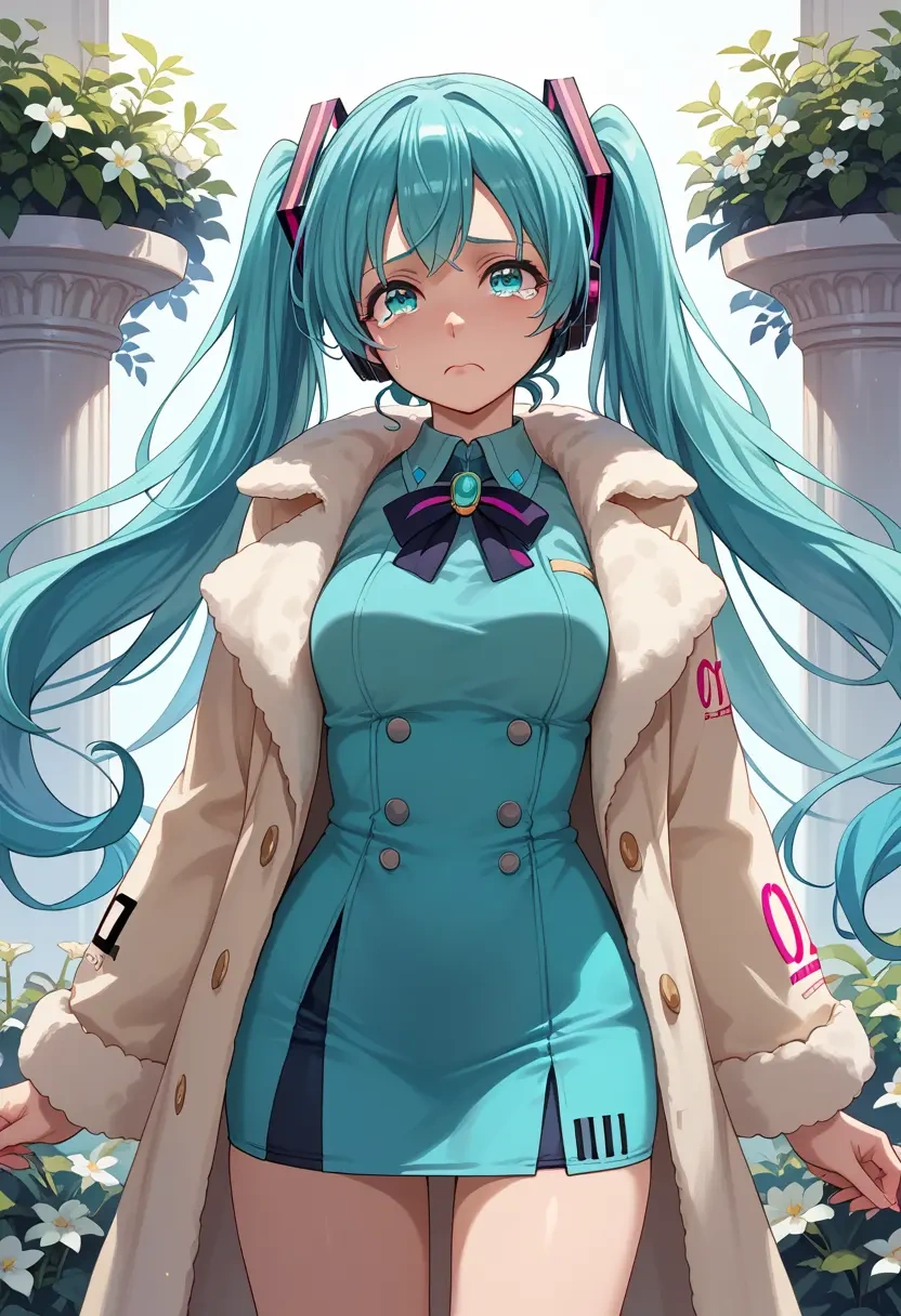 vocaloid,magical_mirai_miku,coat,long,double-breasted,pencil skirt  - 