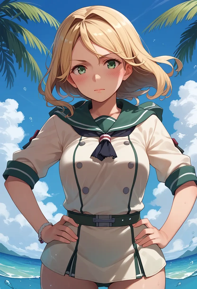 kantai_collection,maikaze_(kancolle),crop windbreaker,shorts  - 