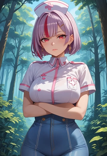 nijisanji,makaino_ririmu,nurse  - AI generated anime art