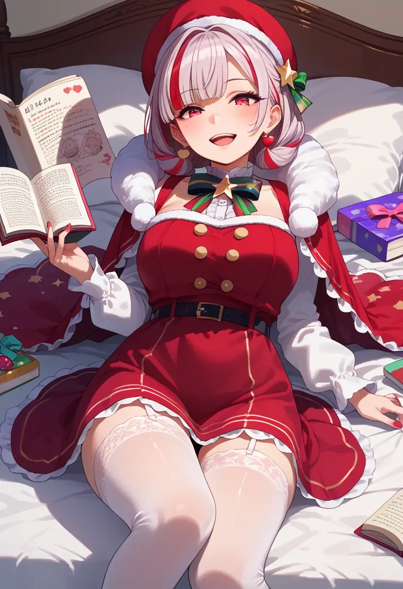 nijisanji,makaino_ririmu,Christmas,sexy, stockings,  - 