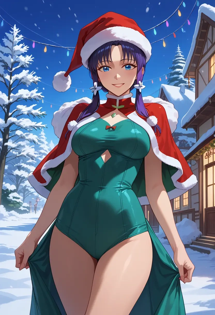 neon_genesis_evangelion,makinami_mari_illustrious,Christmas,dress  - 