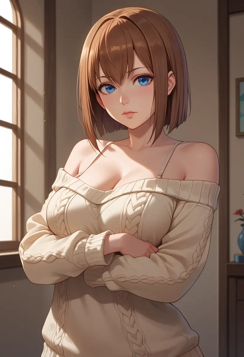 steins_gate,makise_kurisu,thong,sweater,sexy  - 