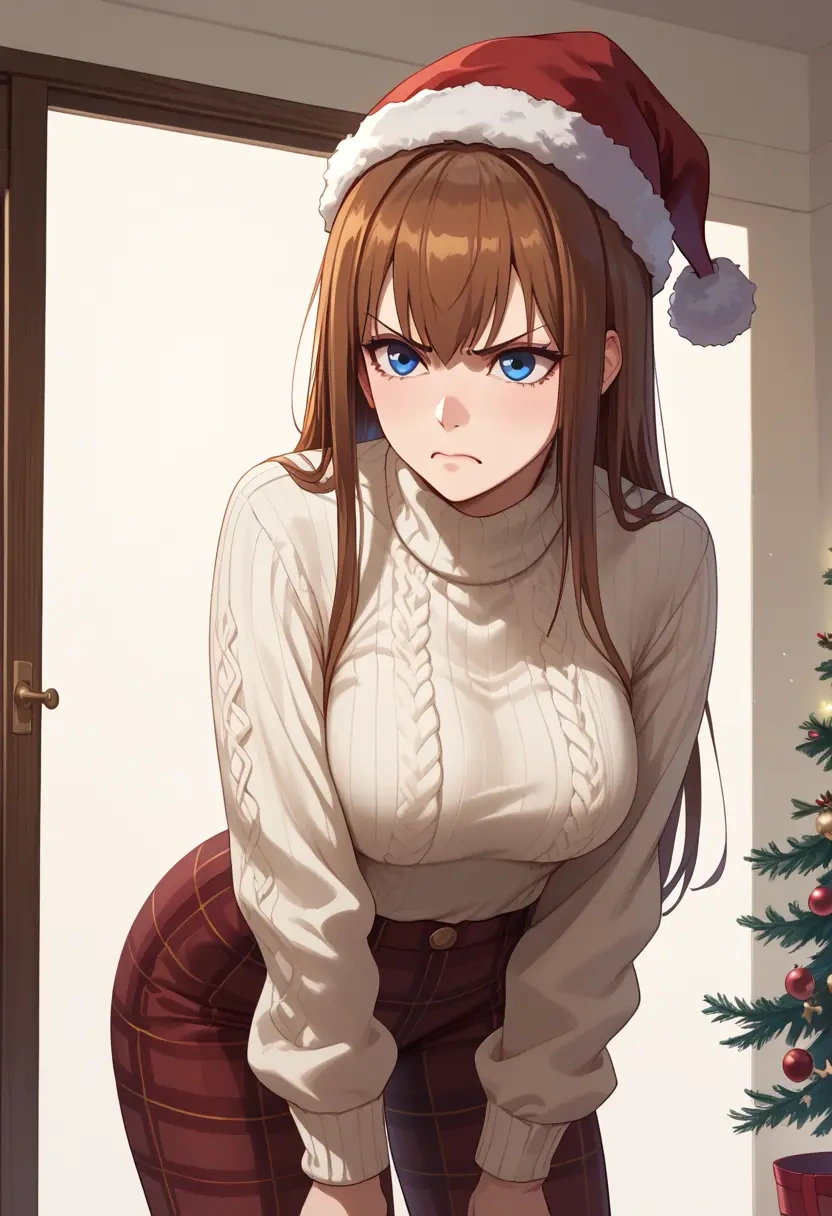 steins_gate,makise_kurisu,Christmas  - 