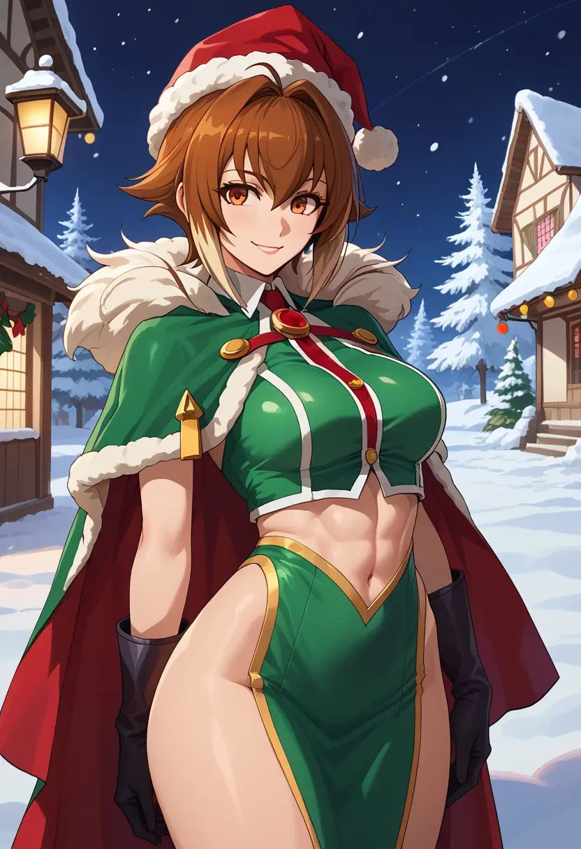 blazblue,makoto_nanaya,Christmas,dress  - 