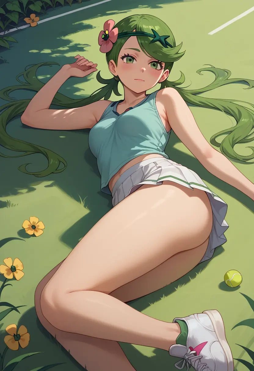 pokemon,mallow_(pokemon),tennis skirt  - 