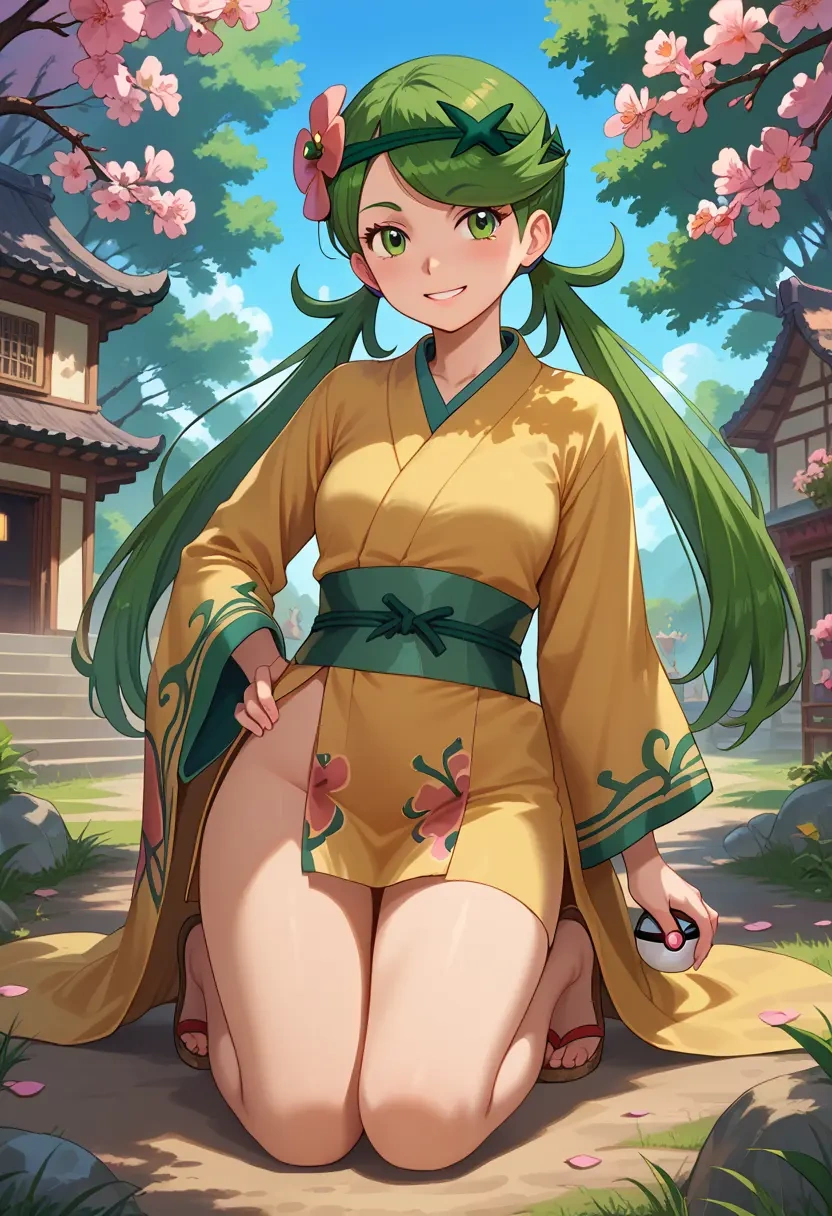 pokemon,mallow_(pokemon),kimono  - 