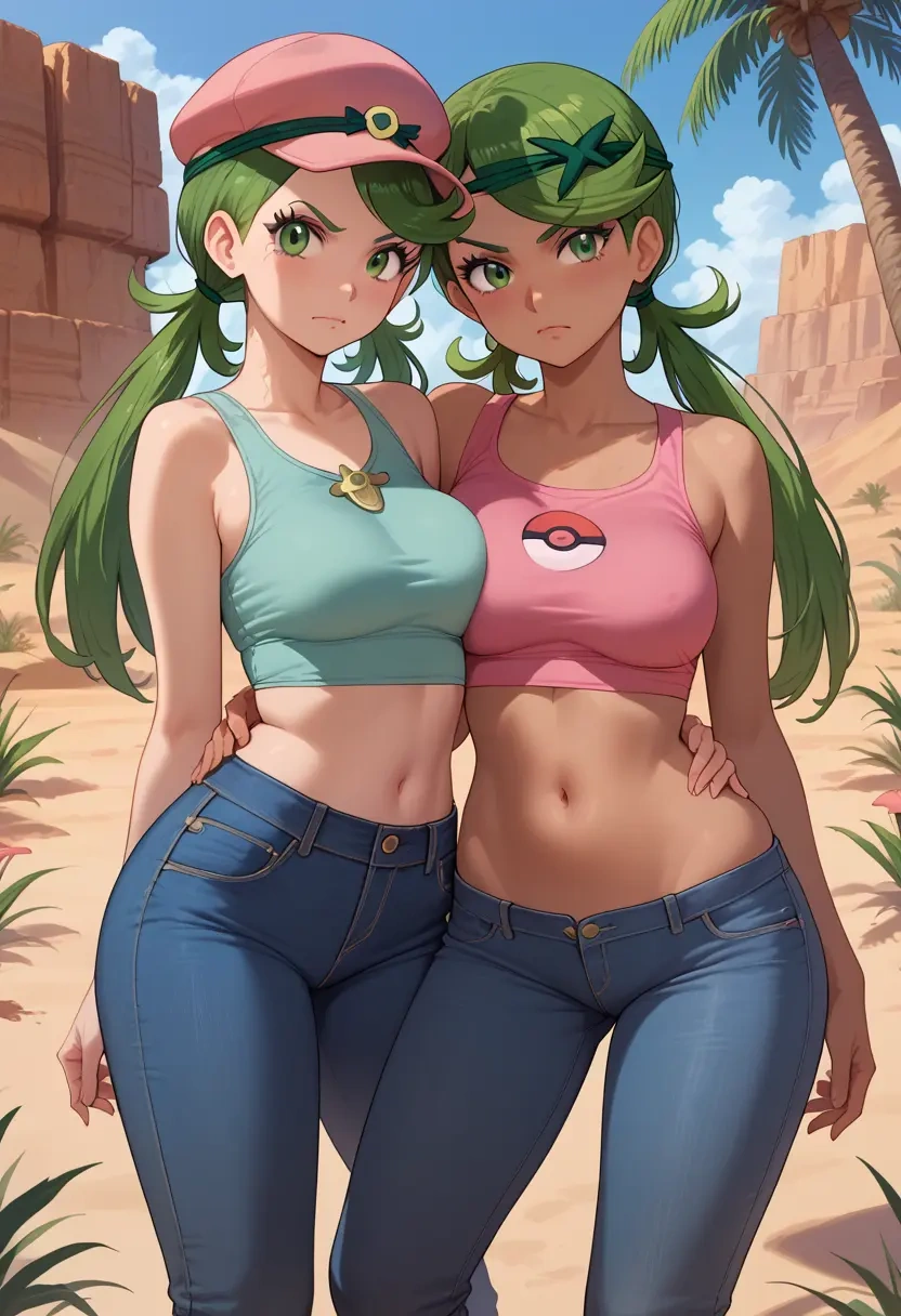 pokemon,mallow_(pokemon),crop top  - 