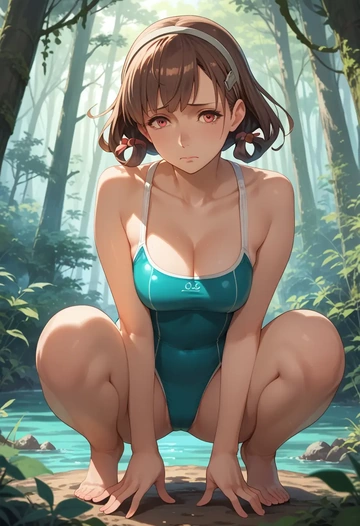 kantai_collection,mamiya_(kancolle),swimsuit,sexy  - AI generated anime art