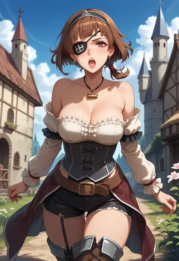 kantai_collection,mamiya_(kancolle),pirate  - AI generated anime art