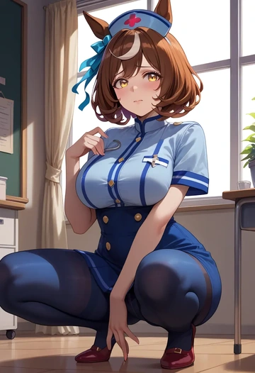 umamusume,manhattan_cafe_(umamusume),nurse  - AI generated anime art