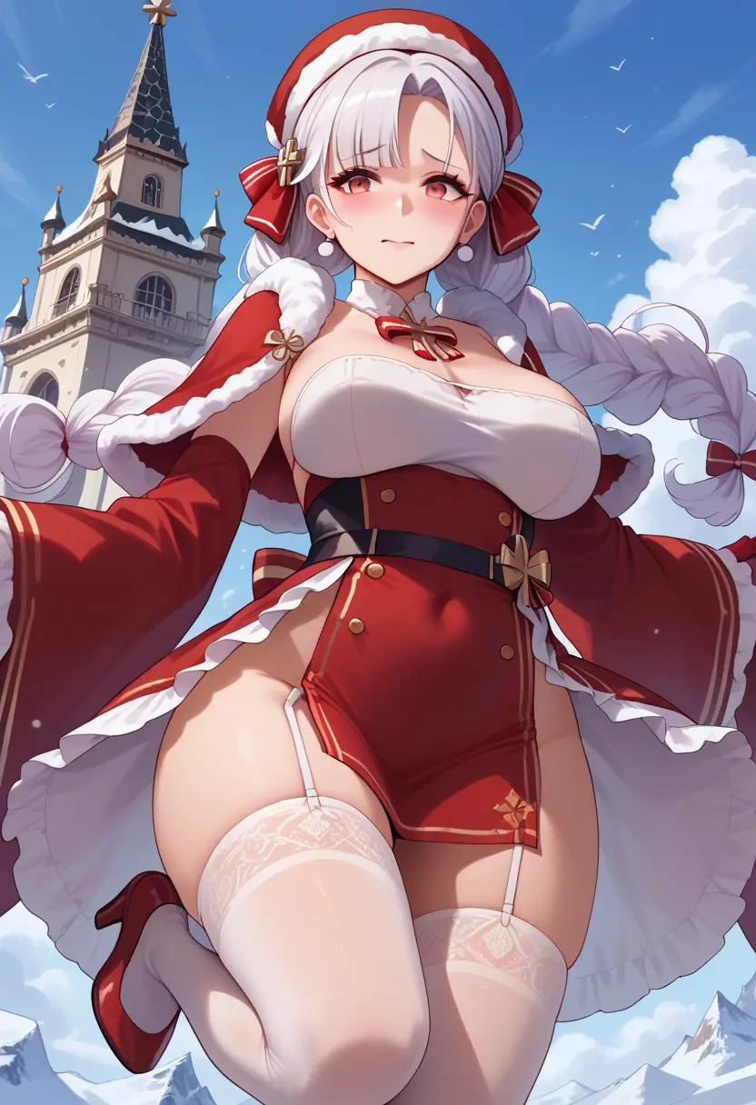 azur_lane,manjuu_(azur_lane),Christmas,sexy, stockings,  - 