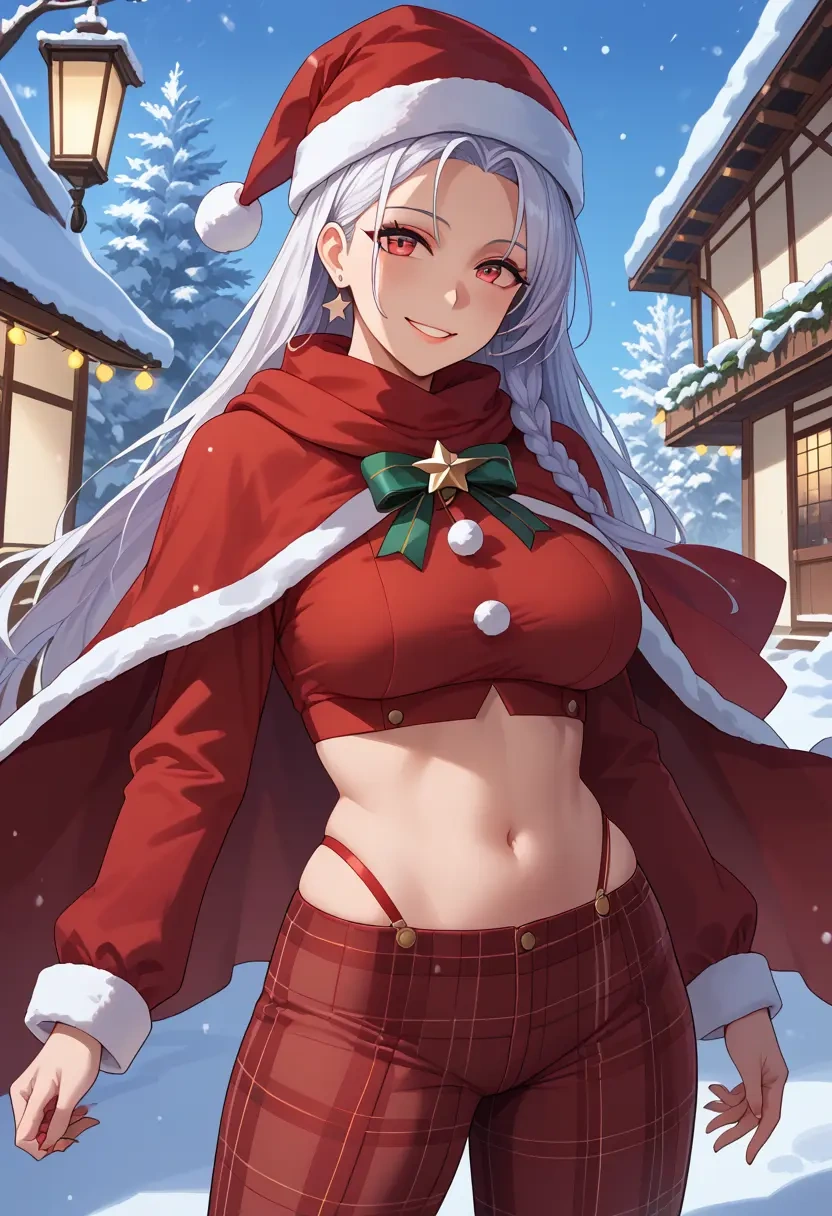 azur_lane,manjuu_(azur_lane),Christmas,plaid trousers  - 