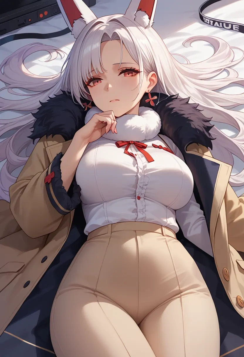 azur_lane,manjuu_(azur_lane),coat,fur-collar,tailored trousers  - 