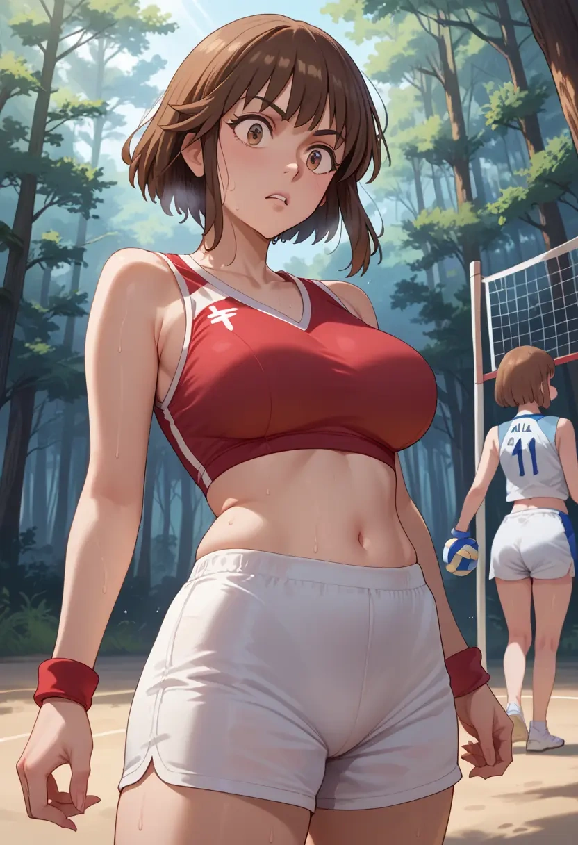 kill_la_kill,mankanshoku_mako,volleyball uniform  - 