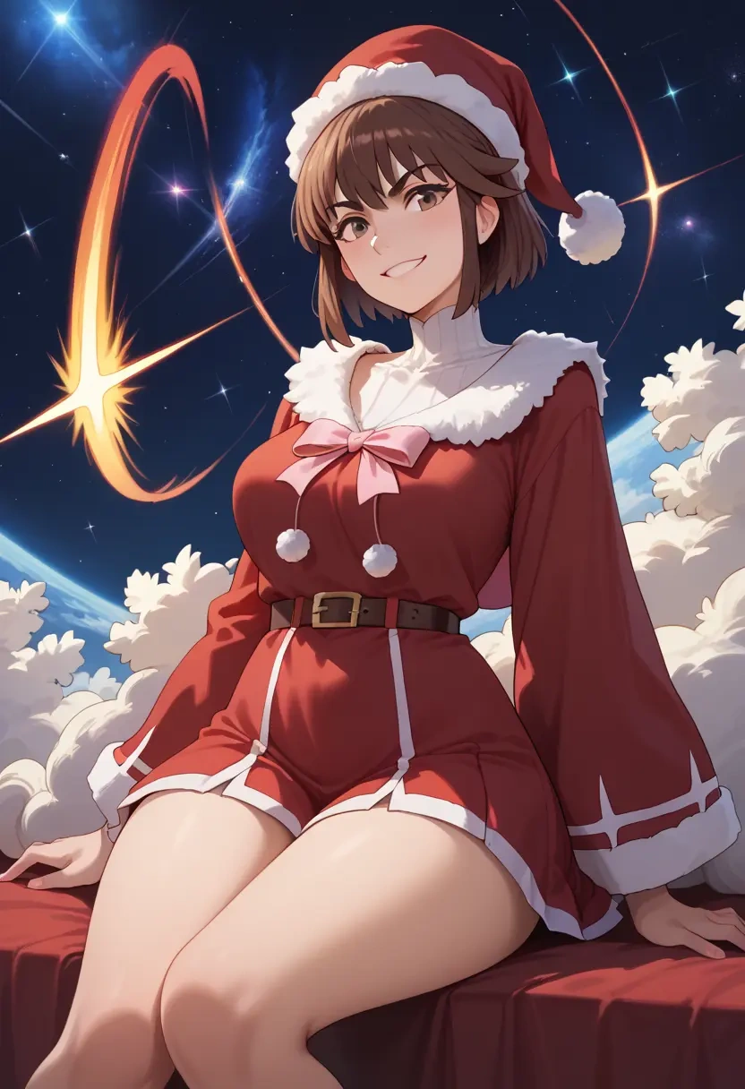 kill_la_kill,mankanshoku_mako,Christmas,red velvet dress  - 