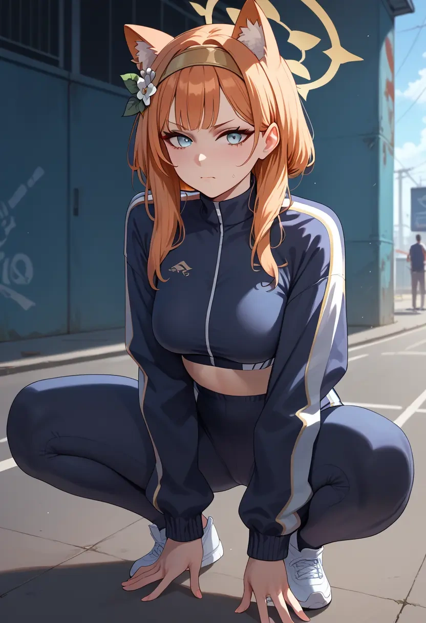 blue_archive,mari_(track)_(blue_archive),athletic,track suit  - 