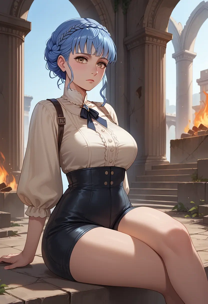 fire_emblem,marianne_von_edmund,leather,shorts  - 