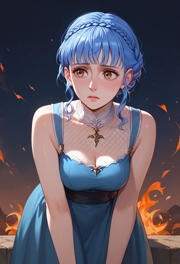 fire_emblem,marianne_von_edmund,sleeveless top,bike shorts  - AI generated anime art