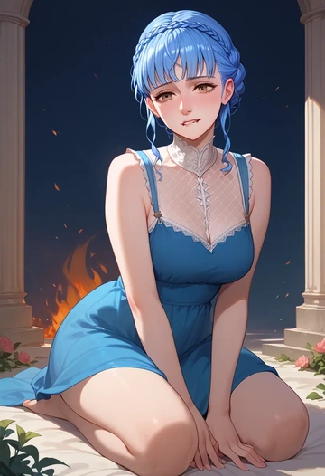 fire_emblem,marianne_von_edmund,sleeveless top,bike shorts  - AI generated anime art