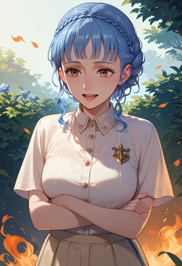 fire_emblem,marianne_von_edmund,tennis polo,skort  - AI generated anime art