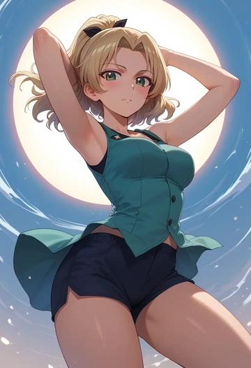 girls_und_panzer,marie_(girls_und_panzer),athletic,shorts,sexy  - AI generated anime art