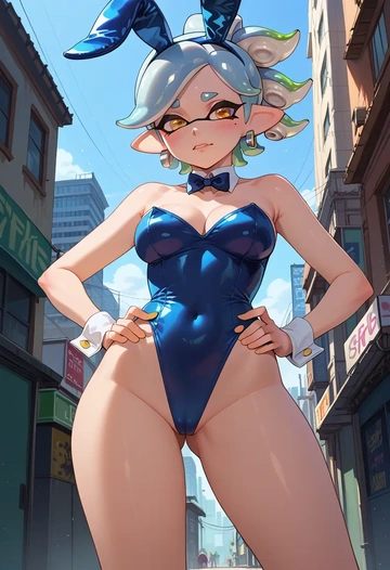 splatoon_(series),marie_(splatoon),bunny girl  - AI generated anime art