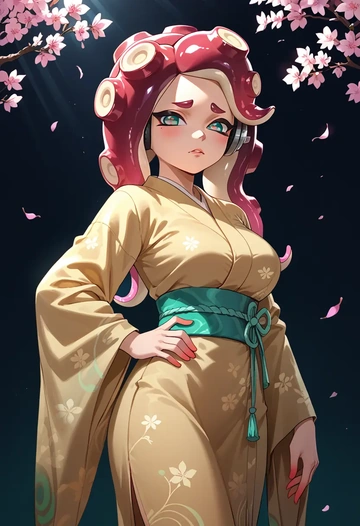 splatoon_(series),marina_(splatoon),kimono  - AI generated anime art