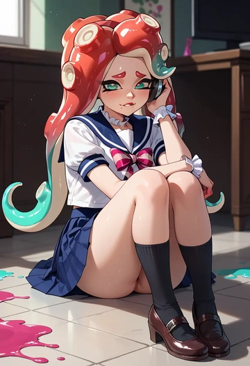 splatoon_(series),marina_(splatoon),sailor, uniform  - AI generated anime art