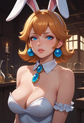 mario_(series),mario,bunny girl, sexy  - AI generated anime art