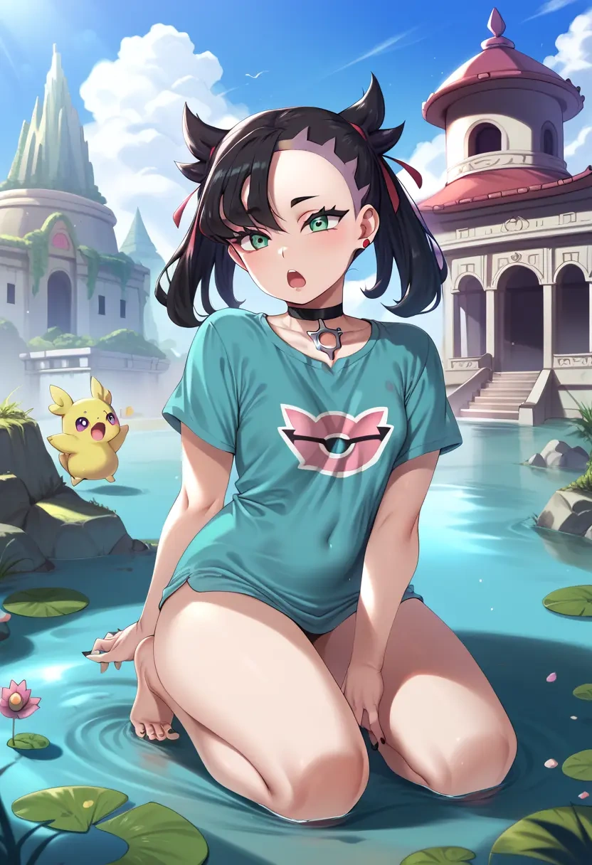 pokemon,marnie_(pokemon),running shirt,shorts,sneakers  - 