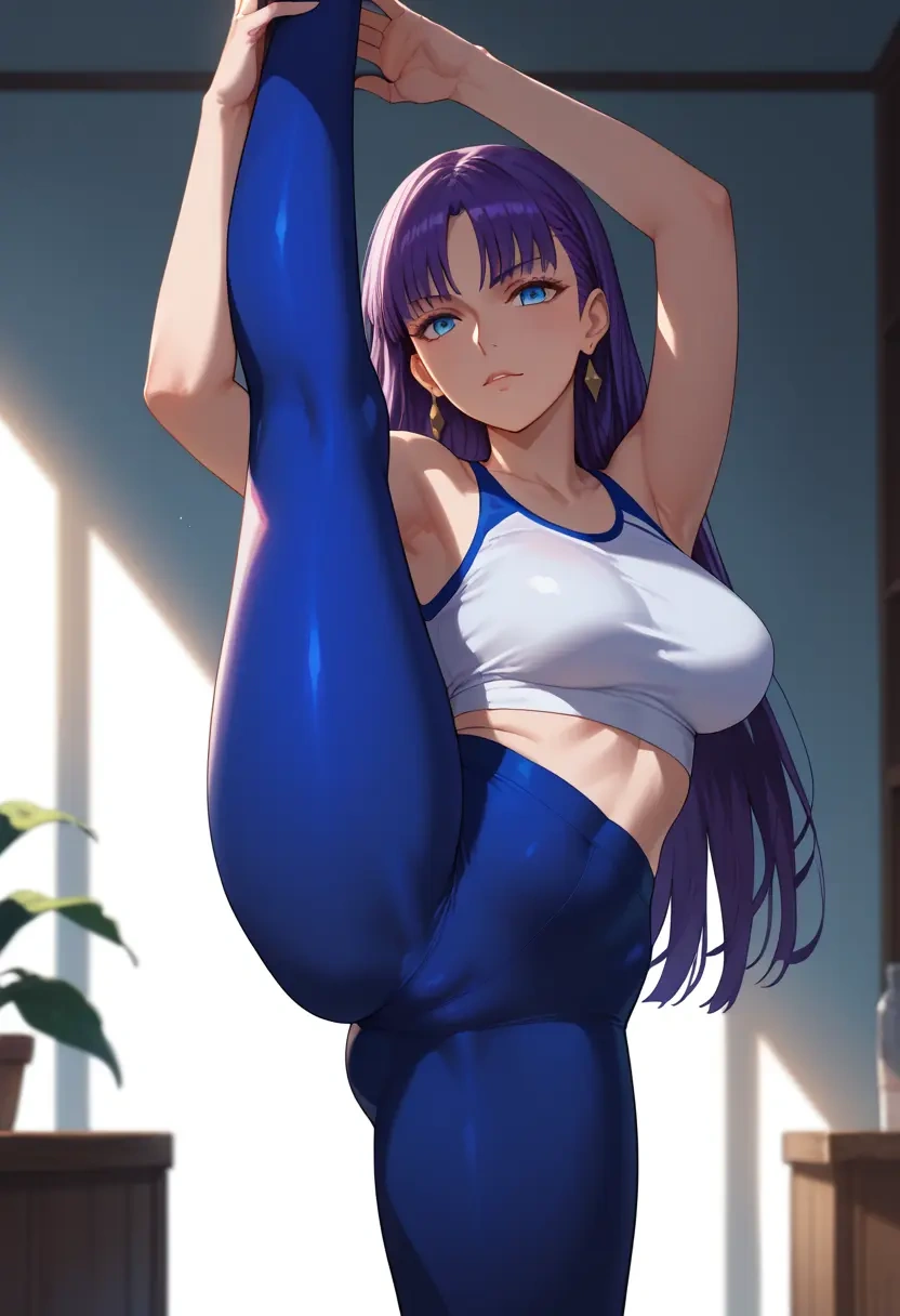 fate_(series),martha_(fate),yoga, standing split,sexy,  - 