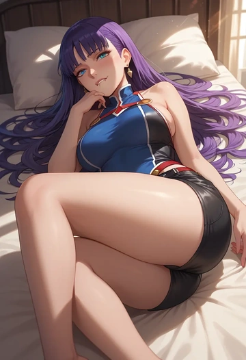 fate_(series),martha_(fate),leather,shorts  - AI generated anime art