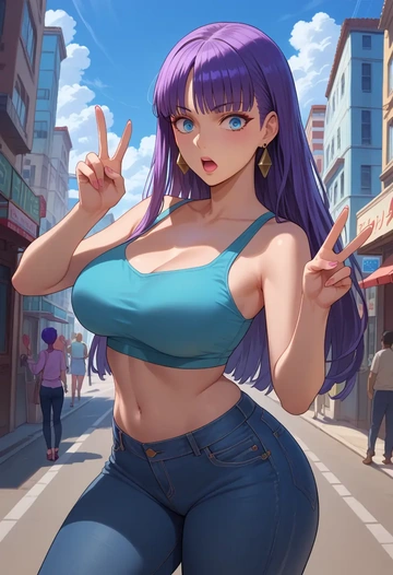 fate_(series),martha_(fate),crop top  - AI generated anime art