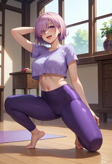 fate_(series),mash_kyrielight_(dangerous_beast),yaga pants  - AI generated anime art