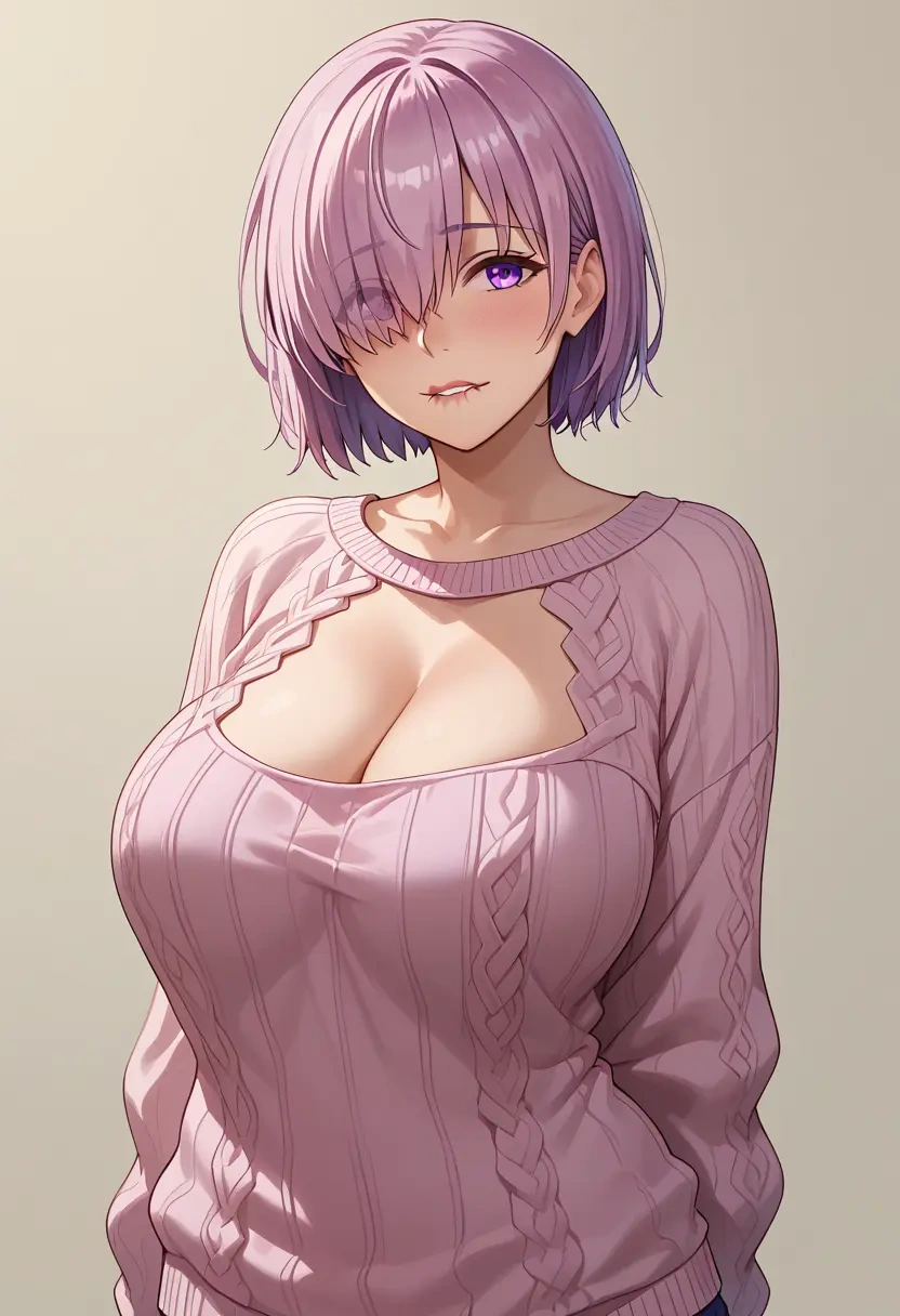 fate_(series),mash_kyrielight,sweater  - 