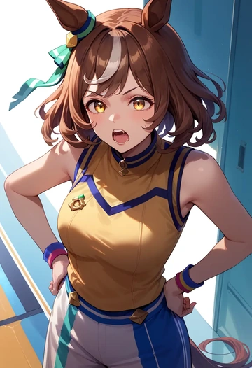 umamusume,matikane_tannhauser_(umamusume),sports vest,capri leggings  - AI generated anime art