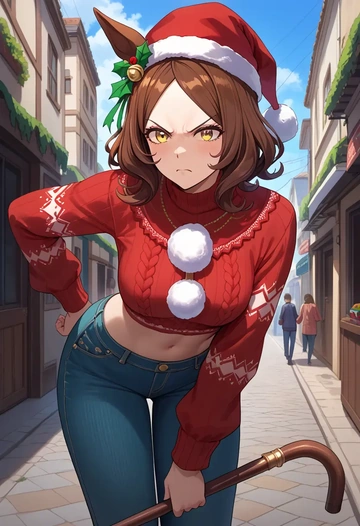 umamusume,matikane_tannhauser_(umamusume),Christmas  - AI generated anime art