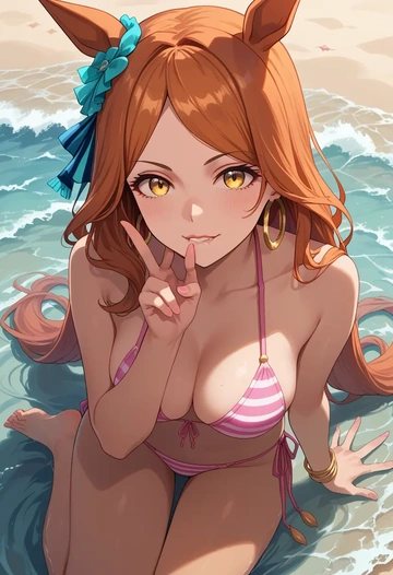 umamusume,matikanefukukitaru_(umamusume),bikini  - AI generated anime art