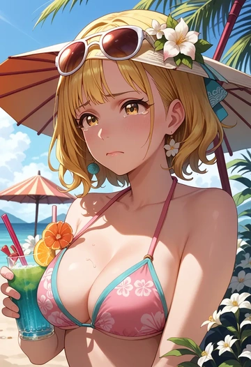 idolmaster,matoba_risa,bikini  - AI generated anime art