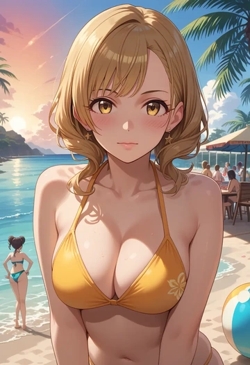 idolmaster,matoba_risa,bikini  - AI generated anime art