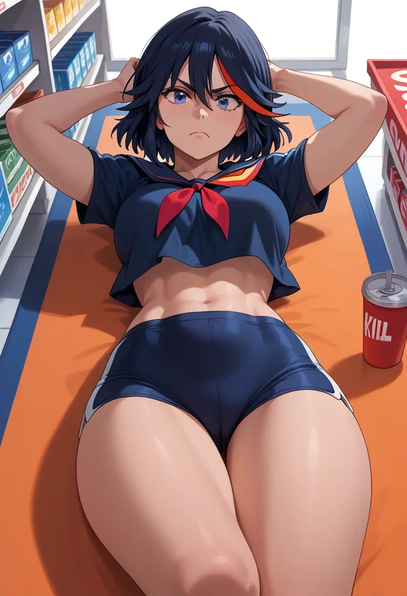 kill_la_kill,matoi_ryuuko,yoga shorts  - 