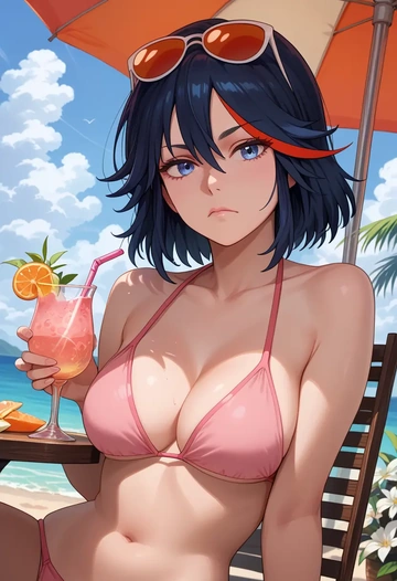 kill_la_kill,matoi_ryuuko,bikini  - AI generated anime art