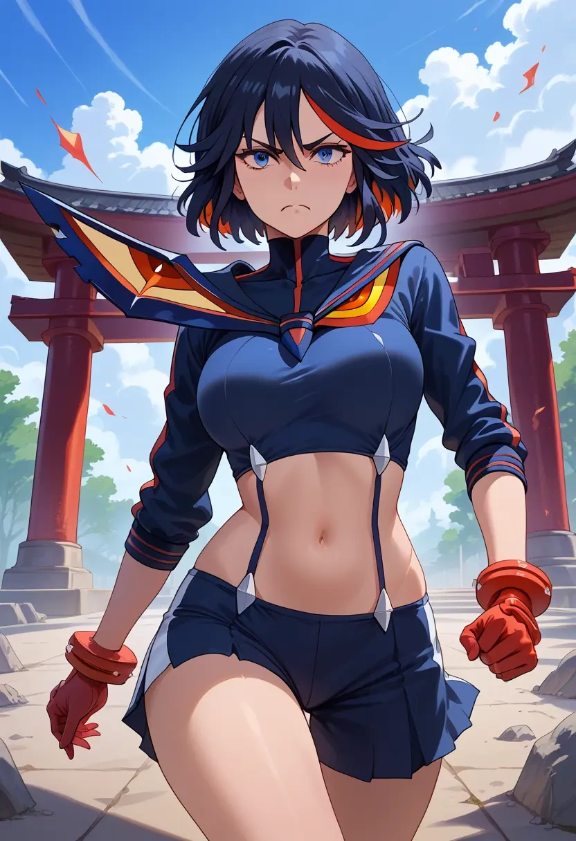 kill_la_kill,matoi_ryuuko,athletic,shorts,sexy  - 